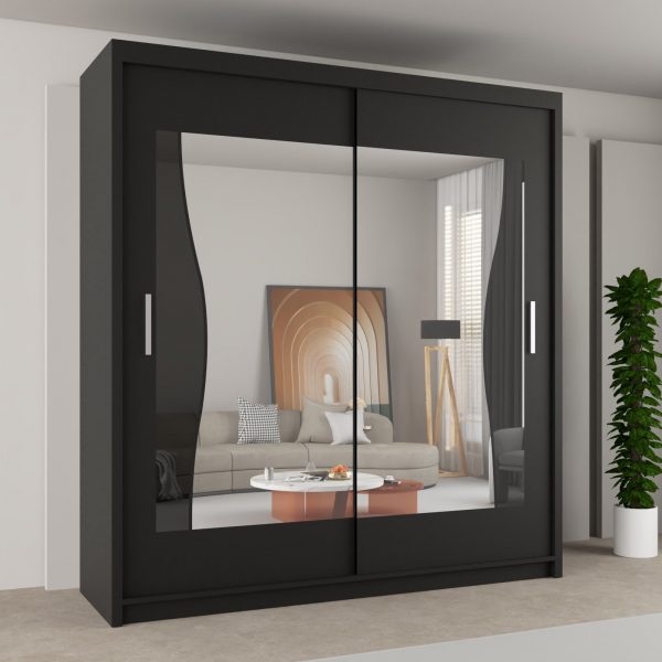BATUMI WALNUT SLIDING WARDROBE 120/150cm/180cm/203cm