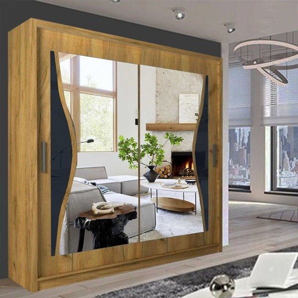 BATUMI WHITE SLIDING WARDROBE 120/150cm/180cm/203cm