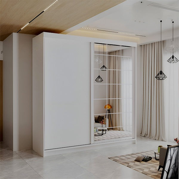 LATVIA VOTAN BLACK SLIDING WARDROBE 200/250cm