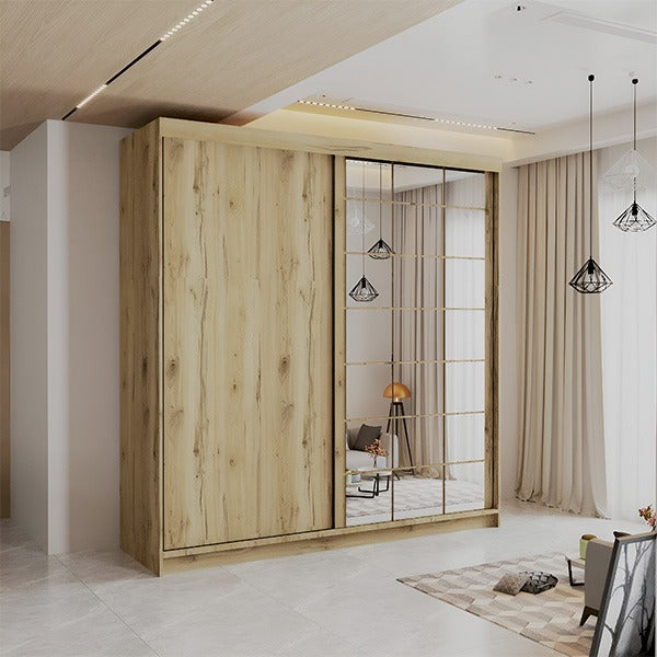 LATVIA VOTAN GREY SLIDING WARDROBE 200/250cm