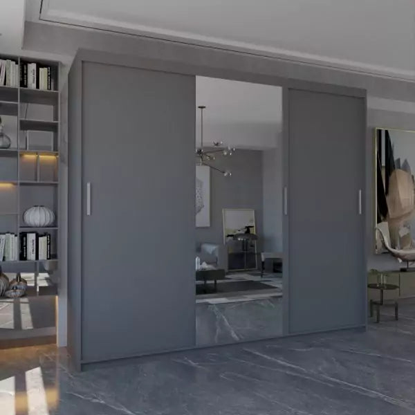 MIAMI WALNUT WARDROBE 250cm