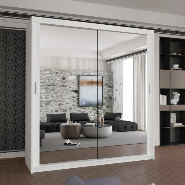 HOUSTON OAK SLIDING WARDROBE 100cm/120cm/150cm/180cm/203cm
