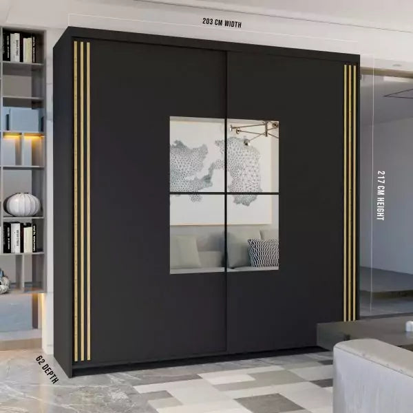 ANDORRA SLIDING WARDROBE WHITE 150cm/203cm