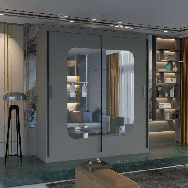 MARIKA OAK WARDROBE 120cm/150cm/180cm/203cm
