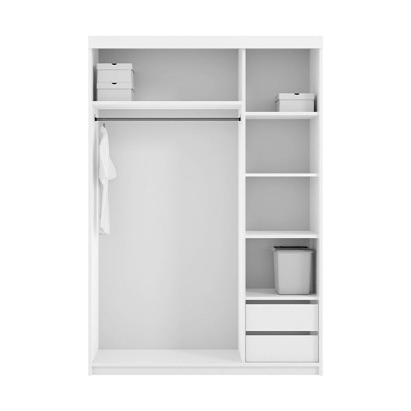 Marbella White Sliding Wardrobe 150cm/200cm