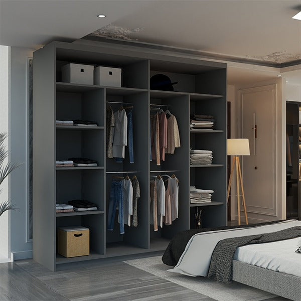 MOON GREY WARDROBE 150cm/203cm