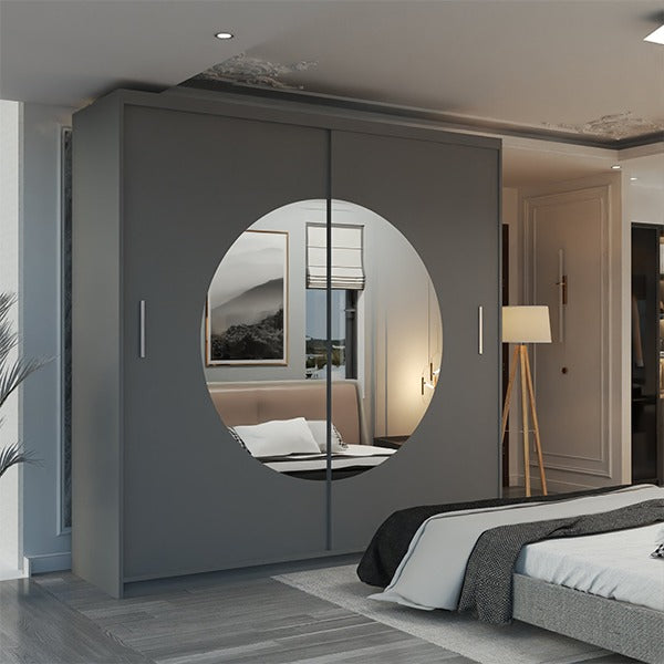 MOON GREY WARDROBE 150cm/203cm