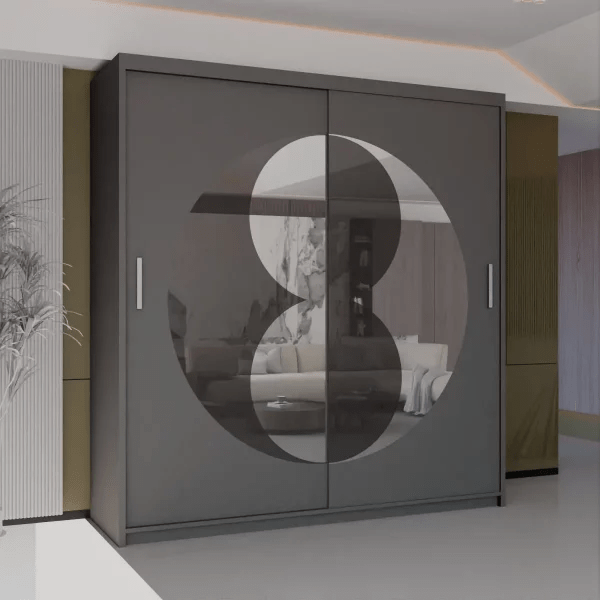 RIO GREY WARDROBE 150cm/203cm