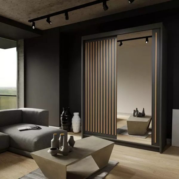 ROYAL GREY WARDROBE 150cm/203cm