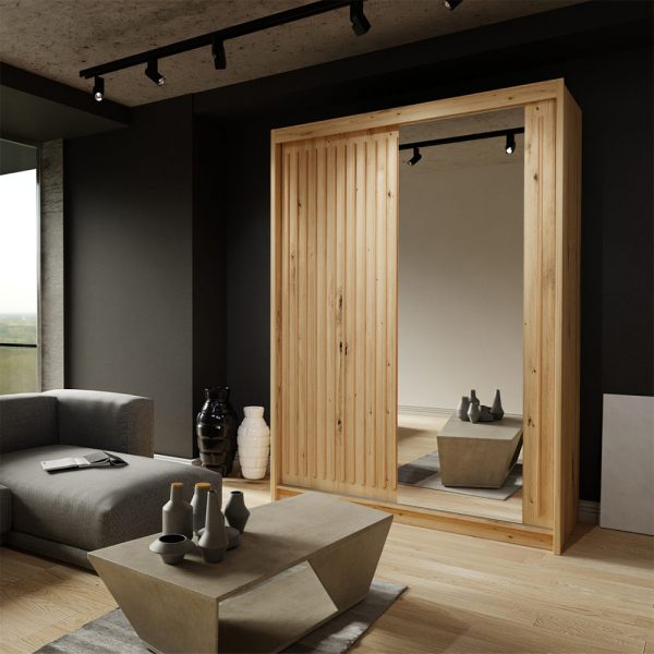 ROYAL BLACK SLIDING WARDROBE 250CM