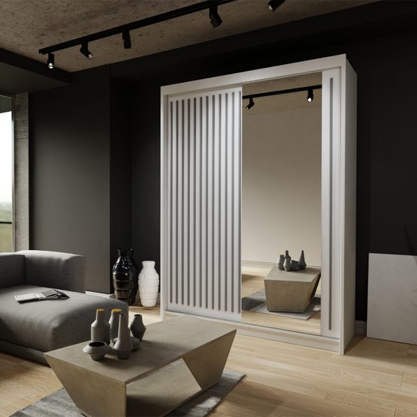 ROYAL BLACK SLIDING WARDROBE 250CM