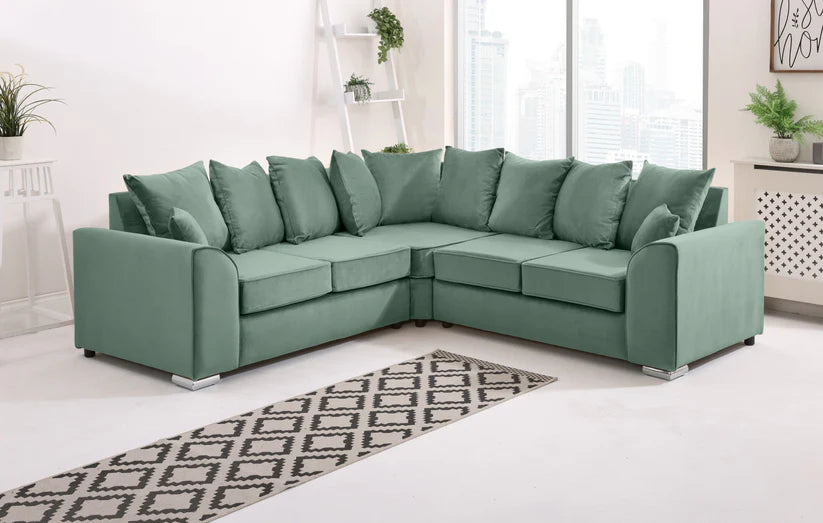 Corner Elegance Scattered Sofa
