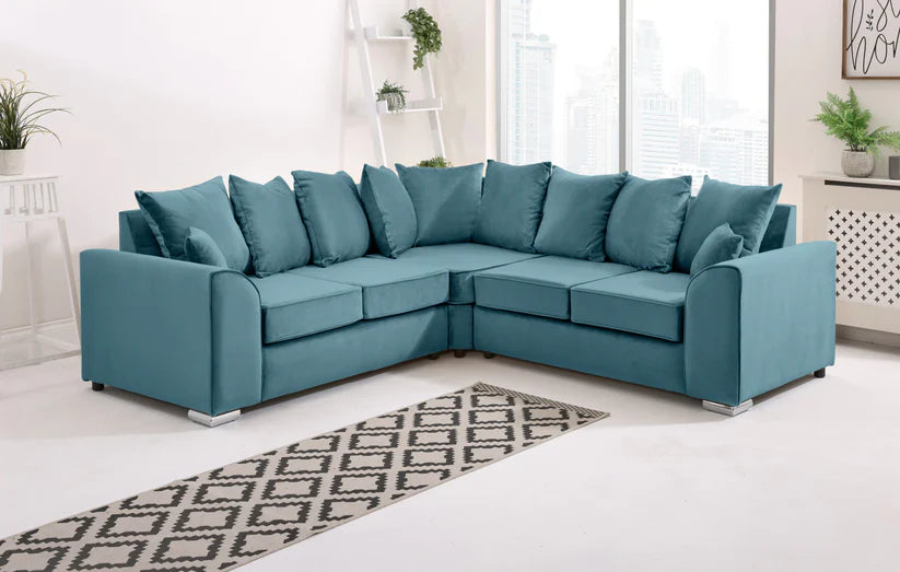 Corner Elegance Scattered Sofa