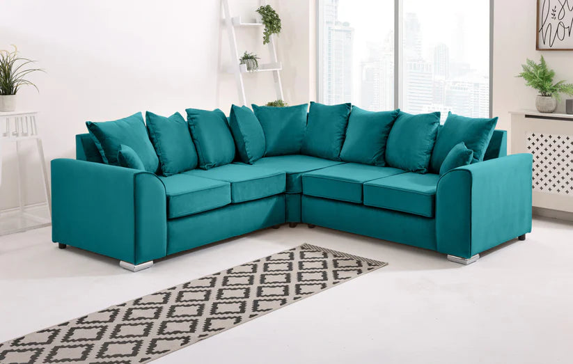 Corner Elegance Scattered Sofa