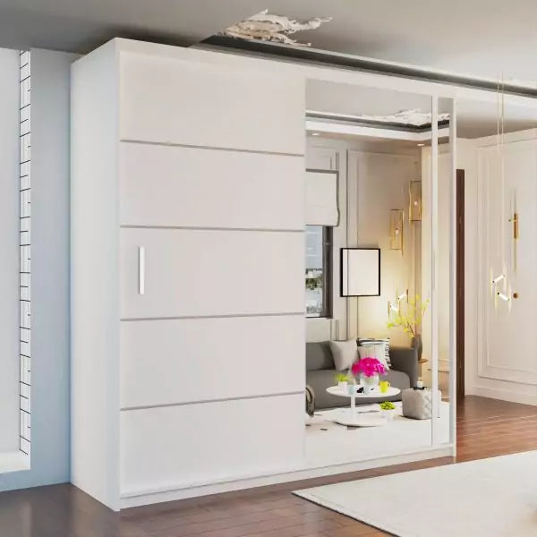 VISION BLACK WARDROBE 120cm/150cm/180cm/203cm