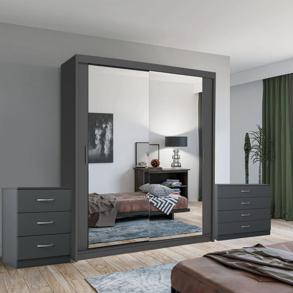CHICAGO OAK WARDROBE SET
