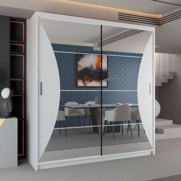 CALIFORNIA BLACK WARDROBE 150cm/203cm