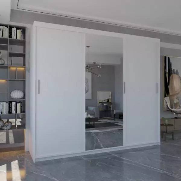 MIAMI GREY WARDROBE 250cm