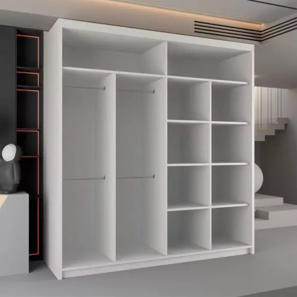 CALIFORNIA WHITE WARDROBE 150cm/203cm