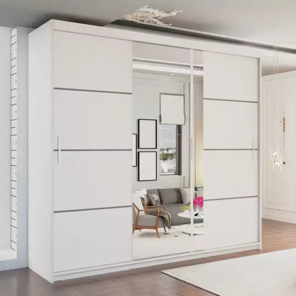 VISION BLACK WARDROBE 250cm