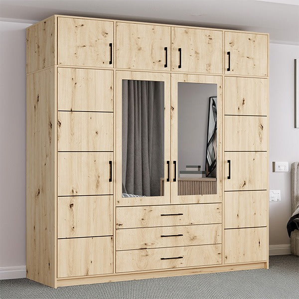 Barcelona 240cm Sonoma with TOP BOX Wardrobe