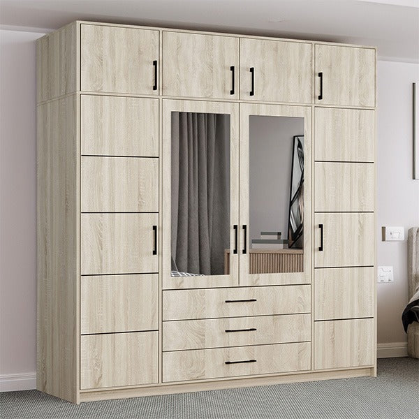Barcelona 240cm Sonoma with TOP BOX Wardrobe