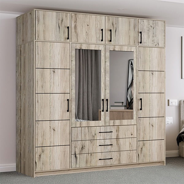 Barcelona 240cm Sonoma with TOP BOX Wardrobe