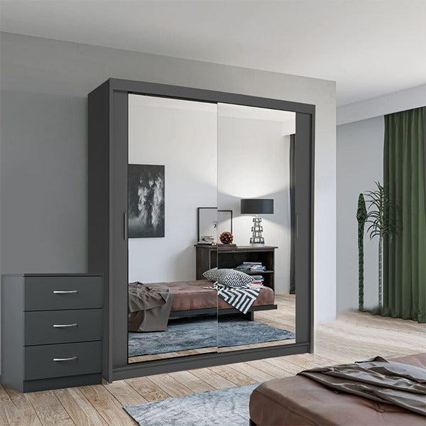 CHICAGO WALNUT WARDROBE SET