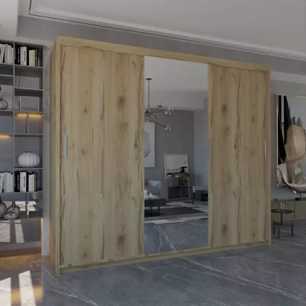 MIAMI OAK WARDROBE 250cm