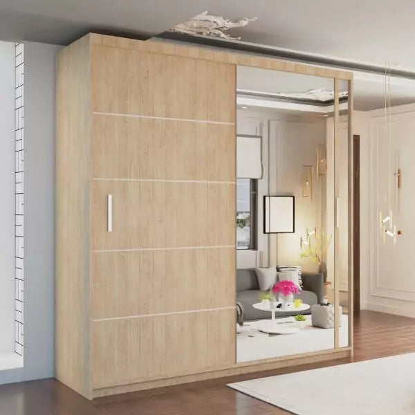 VISION BLACK WARDROBE 120cm/150cm/180cm/203cm