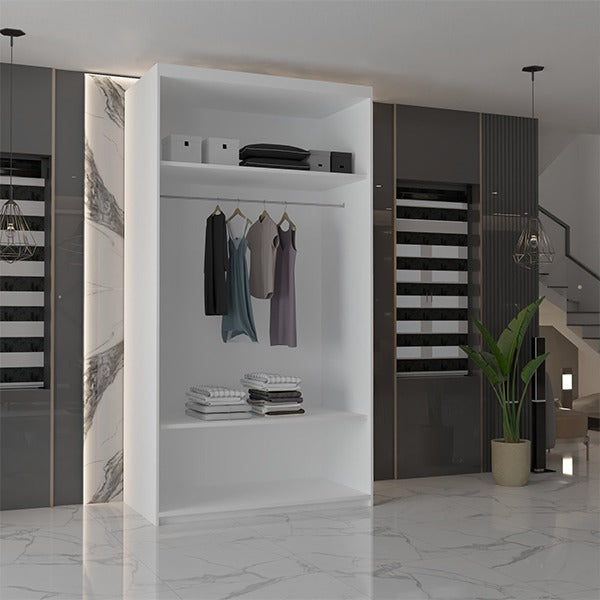 CHICAGO WHITE WARDROBE 90/100/120/150/180/203cm